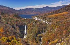 Kegon falls and Chuzen-ji lake in Nikko