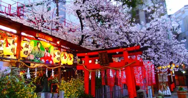 El torii del santuario Ohatsu Tenjin.