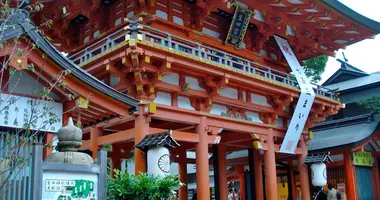 El Ikuta Jinja en Kobe, uno de los santuarios sintoístas más antiguos de Japón.