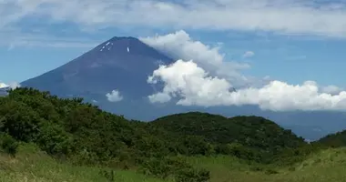 La vue du Mont Fuji depuis le Mont Komagatake