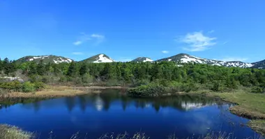 Le mont Hakkôda à la fin du printemps