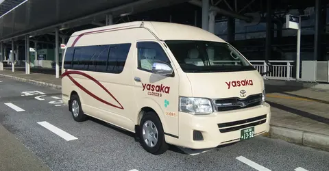 Board our shuttle bus to go directly from Kansai Airport KIX to your accommodation in Kyoto