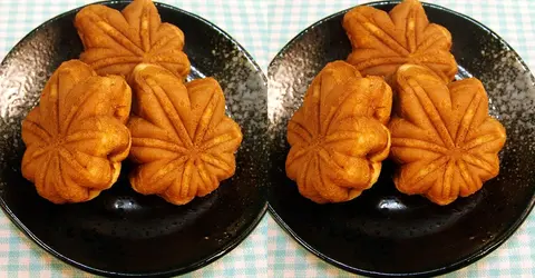 Assiettes de momiji manjû