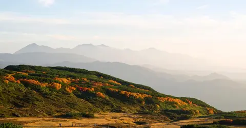 Sunset in Daisetsuzan Park in Hokkaido.