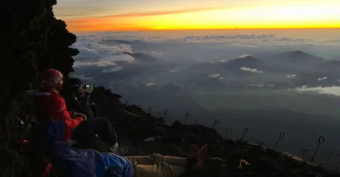 Amanecer en el Monte Fuji