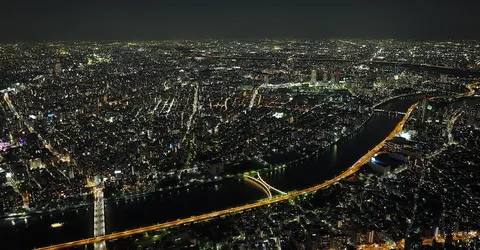 Vue depuis la Tokyo Skytree