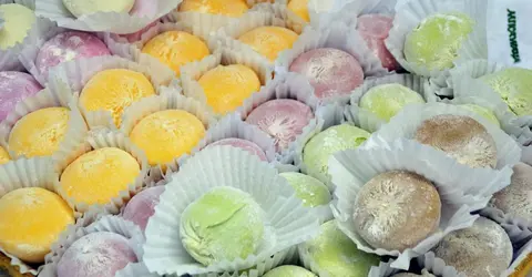 Des mochi colorés