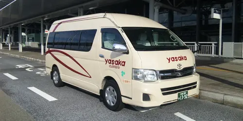 Board our shuttle bus to go directly from Kansai Airport KIX to your accommodation in Kyoto