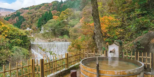 Onsen in natural region of Tohoku