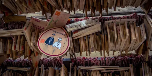 Matrimonio Ema al Santuario Hikawa a Kawagoe, dedicato alla benedizione dell'amore