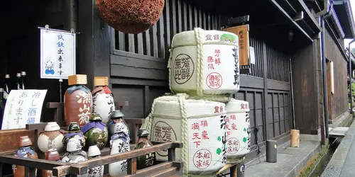 Taste Japanese sake in a brewerie