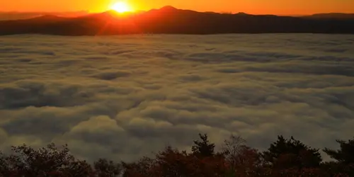 Cloud sea in the early morning in Hokkaido