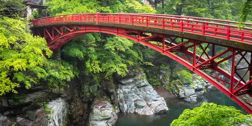 Toryu Bridge over the Arakawa river, Chichibu
