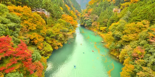 View from Kazumakyo Bridge, Okutama