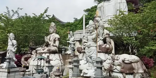 Tsubosaka-dera Temple and its statues