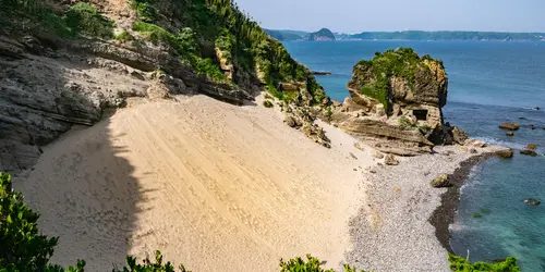 Touji Sand Ski Hill, located in Shimoda, Shizuoka Prefecture