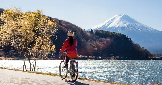 Biking around Mount Fuji